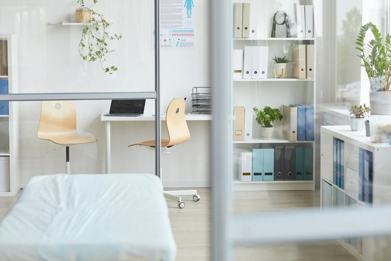 A bright, orderly medical office