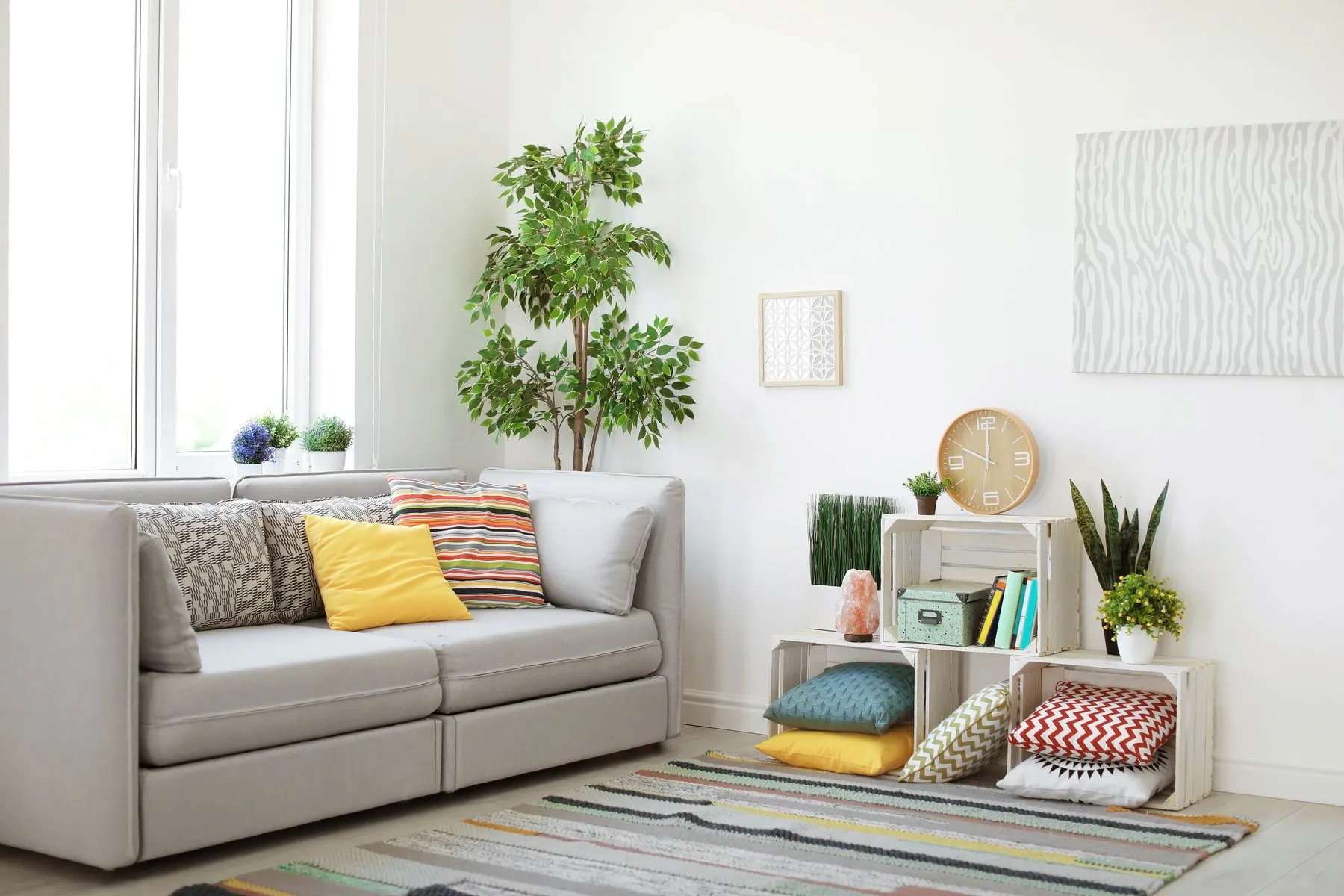 A warm, welcoming living room